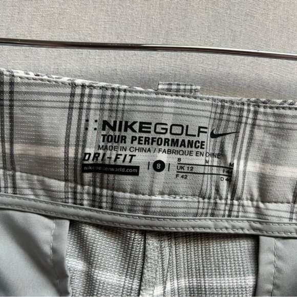 Nike Golf Tour Performance Dri Fit plaid pants Sz 8 - Picture 7 of 13